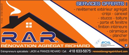 Bannière Rénovation Agrégat Richard